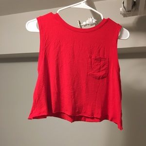 Cropped red tank: Brandy Melville dupe